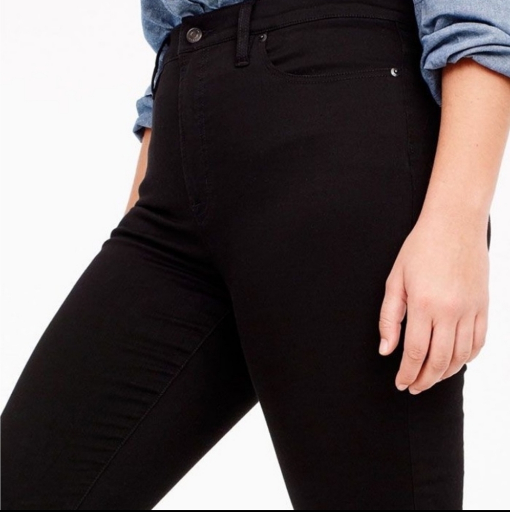 J Crew Women's 9" High-Rise Toothpick Pants Size 27 Black - Picture 2 of 12